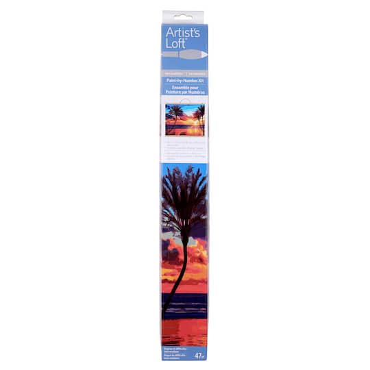 Beach Sunset with Palm Trees Paint-by-Number Kit by Artist's Loft™ Necessities™